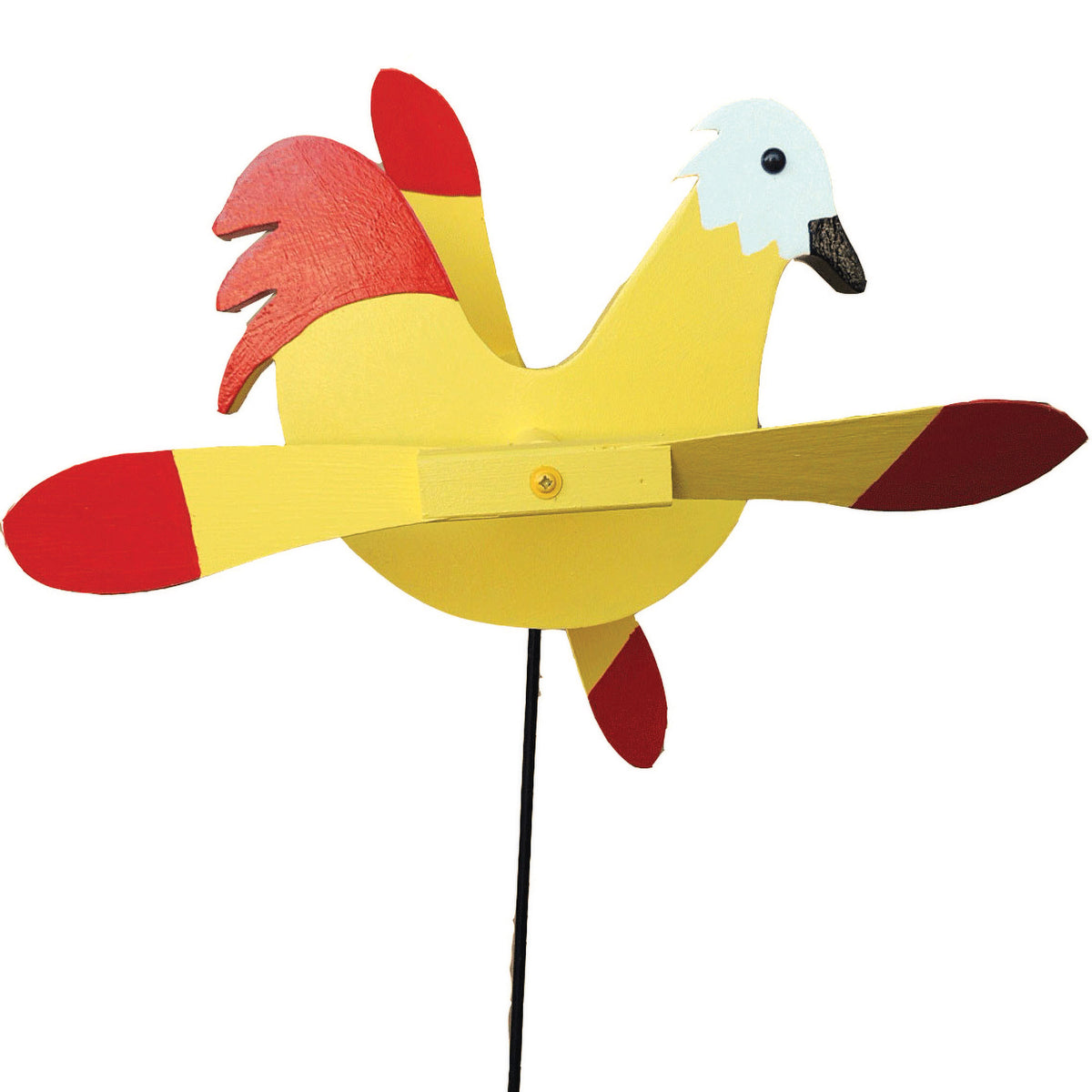 Yellow Chicken Whirlybird Wind Spinner — Dress The Yard